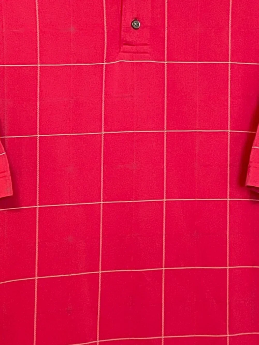 Haggar Golf COOL 18 Performance Deep Red 3 Button‎ Short Sleeve Polo XL